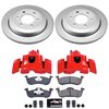 Z23 Daily Driver Premium Carbon-Fiber Ceramic Pad, Fully Coated Rotor, and Powder Coated Caliper Kit for 2007-2017 Ford