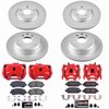 Z23 Daily Driver Premium Carbon-Fiber Ceramic Pad, Fully Coated Rotor, and Powder Coated Caliper Kit for 2016-2020 Nissan Maxima