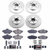 Z23 Daily Driver Premium Carbon-Fiber Ceramic Brake Pad and Fully Coated Rotor Kit for 1993-1997 Ford Thunderbird
