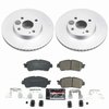 Z23 Daily Driver Premium Carbon-Fiber Ceramic Brake Pad and Fully Coated Rotor Kit for 2017-2018 Toyota Yaris iA