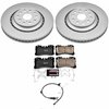 Z23 Daily Driver Premium Carbon-Fiber Ceramic Brake Pad and Fully Coated Rotor Kit for 2018-2023 Lexus LS500