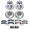 CRK4132 Genuine Geomet Coated Rotor & Low-Dust Ceramic Brake Pad Kit