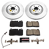 Z23 Disc Brake Pad and Rotor Kit Fits Select 2013-2018 Audi A6, A6 Quattro, A7 Quattro, Q5 Models - image 1