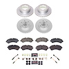 CRK8431 Genuine Geomet Coated Rotor & Carbon-Fiber Ceramic Brake Pad Kit