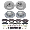 CRK8661 Genuine Geomet Coated Rotor & Carbon-Fiber Ceramic Brake Pad Kit - image 1