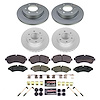 CRK8673 Genuine Geomet Coated Rotor & Low-Dust Ceramic Brake Pad Kit