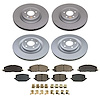 CRK8694 Genuine Geomet Coated Rotor & Low-Dust Ceramic Brake Pad Kit - image 1