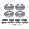 CRK8802 Genuine Geomet Coated Rotor & Low-Dust Ceramic Brake Pad Kit - image 1