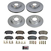 CRK8809 Genuine Geomet Coated Rotor & Low-Dust Ceramic Brake Pad Kit - image 1