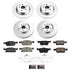 CRK8976 Genuine Geomet Coated Rotor & Low-Dust Ceramic Brake Pad Kit - image 1