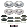 CRK8984 Genuine Geomet Coated Rotor & Low-Dust Ceramic Brake Pad Kit - image 1