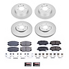 CRK9061 Genuine Geomet Coated Rotor & Low-Dust Ceramic Brake Pad Kit - image 1