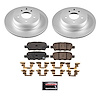 CRK9064 Genuine Geomet Coated Rotor & Low-Dust Ceramic Brake Pad Kit - image 1