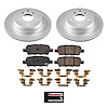 CRK9074 Genuine Geomet Coated Rotor & Low-Dust Ceramic Brake Pad Kit - image 1