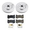CRK9076 Genuine Geomet Coated Rotor & Low-Dust Ceramic Brake Pad Kit - image 1