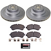 CRK9082 Genuine Geomet Coated Rotor & Low-Dust Ceramic Brake Pad Kit