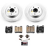 CRK9107 Genuine Geomet Coated Rotor & Carbon-Fiber Ceramic Brake Pad Kit - image 1