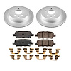 CRK9134 Genuine Geomet Coated Rotor & Low-Dust Ceramic Brake Pad Kit - image 1