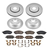 CRK9135 Genuine Geomet Coated Rotor & Low-Dust Ceramic Brake Pad Kit - image 1