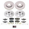 CRK9137 Genuine Geomet Coated Rotor & Low-Dust Ceramic Brake Pad Kit - image 1