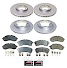 CRK9156 Genuine Geomet Coated Rotor & Low-Dust Ceramic Brake Pad Kit - image 1