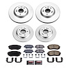 CRK9167 Genuine Geomet Coated Rotor & Low-Dust Ceramic Brake Pad Kit - image 1