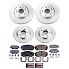 CRK9168 Genuine Geomet Coated Rotor & Low-Dust Ceramic Brake Pad Kit - image 1
