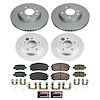 CRK9169 Genuine Geomet Coated Rotor & Low-Dust Ceramic Brake Pad Kit - image 1