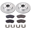 CRK9172 Genuine Geomet Coated Rotor & Low-Dust Ceramic Brake Pad Kit - image 1