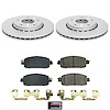 CRK9181 Genuine Geomet Coated Rotor & Low-Dust Ceramic Brake Pad Kit - image 1