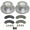 CRK9183 Genuine Geomet Coated Rotor & Low-Dust Ceramic Brake Pad Kit - image 1
