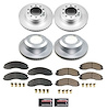 CRK9191 Genuine Geomet Coated Rotor & Low-Dust Ceramic Brake Pad Kit - image 1
