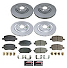 CRK9192 Genuine Geomet Coated Rotor & Low-Dust Ceramic Brake Pad Kit - image 1