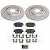 CRK9222 Genuine Geomet Coated Rotor & Low-Dust Ceramic Brake Pad Kit - image 1