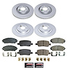CRK9238 Genuine Geomet Coated Rotor & Low-Dust Ceramic Brake Pad Kit - image 1