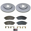 CRK9240 Genuine Geomet Coated Rotor & Low-Dust Ceramic Brake Pad Kit - image 1