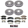 CRK9244 Genuine Geomet Coated Rotor & Low-Dust Ceramic Brake Pad Kit - image 1
