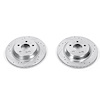 Power Stop Drilled And Slotted Brake Rotor - image 1