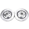 Power Stop drilled and slotted rotors give you the advantages of both drilled holes for cooling and - image 1