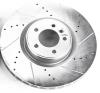 Drilled And Slotted Front Brake Rotor Fits Select Late Model Land Rover Models [Right/Passenger Side] - image 1