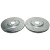 EBR1686XPR Front Drilled, Slotted & Zinc Plated Brake Rotor Pair, Includes EBR1686XL & EBR1686XR - image 1