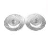Power Stop drilled and slotted rotors give you the advantages of both drilled holes for cooling and - image 1