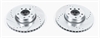 Power Stop drilled and slotted rotors give you the advantages of both drilled holes for cooling and - image 1
