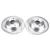 Cross-Drilled and Slotted Brake Rotors Rear - image 1