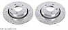 Cross-Drilled and Slotted Brake Rotors Rear - image 1