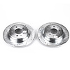 Power Stop drilled and slotted rotors give you the advantages of both drilled holes for cooling and - image 1