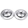 Power Stop Drilled And Slotted Brake Rotor - image 1