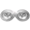 Front Drilled/Slotted and Zinc-Plated Brake Rotors, 2003 Audi A8 Quattro - image 1