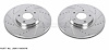 Cross-Drilled and Slotted Brake Rotors Front - image 1