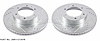 Cross-Drilled and Slotted Brake Rotors Front